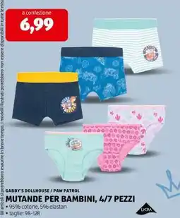 ALDI MUTANDE PER BAMBINI, 4/7 PEZZI offerta