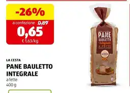 ALDI PANE BAULETTO INTEGRALE offerta