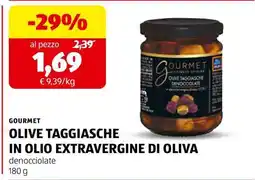 ALDI GOURMET OLIVE TAGGIASCHE IN OLIO EXTRAVERGINE DI OLIVA offerta
