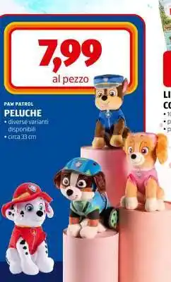 ALDI PAW PATROL PELUCHE offerta