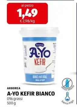 ALDI ARBORAEA A-YO KEFIR BIANCO offerta