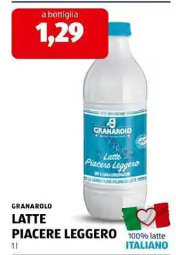 ALDI GRANAROLO LATTE PIACERE LEGGERO offerta