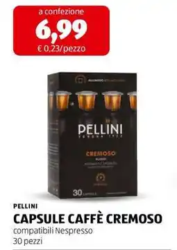 ALDI PELLINI CAPSULE CAFFÈ CREMOSO offerta