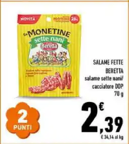 Conad SALAME FETTE BERETTA offerta