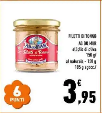 Conad Filetti di Tonno Às do Mar offerta