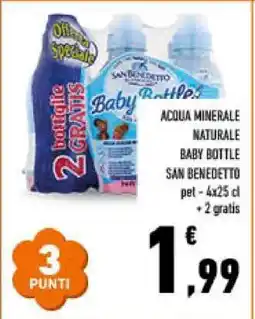 Conad ACQUA MINERALE NATURALE BABY BOTTLE SAN BENEDETTO offerta