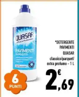 Conad DETERGENTE PAVIMENTI QUASAR offerta