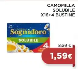 Coop CAMOMILLA SOLUBILE X16+4 BUSTINE offerta