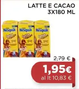 Coop LATTE E CACAO 3X180 ML offerta