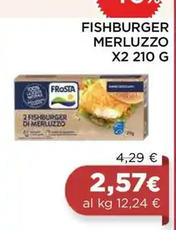 Coop FISHBURGER MERLUZZO X2 210 G offerta