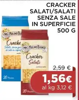 Coop CRACKER SALATI/SALATI SENZA SALE IN SUPERFICIE 500 G offerta