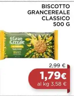 Coop BISCOTTO GRANCEREALE CLASSICO 500 G offerta
