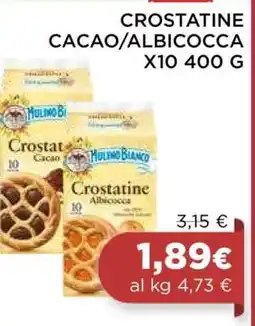 Coop CROSTATINE CACAO/ALBICOCCA X10 400 G offerta