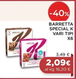 Coop BARRETTA SPECIAL K VARI TIPI X6 offerta
