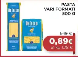 Coop PASTA VARI FORMATI 500 G offerta