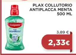 Coop PLAX COLLUTORIO ANTIPLACCA MENTA 500 ML offerta
