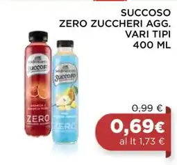 Coop SUCCOSO ZERO ZUCCHERI AGG. VARI TIPI 400 ML offerta