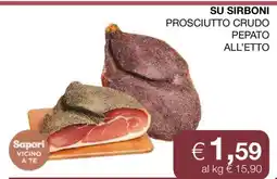 Coop SU SIRBONI PROSCIUTTO CRUDO PEPATO ALL’ETTO offerta