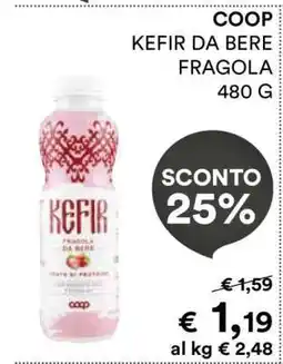 Coop COOP KEFIR DA BERE FRAGOLA 480 G offerta