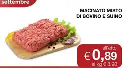 Coop Macinato misto di bovino e suino offerta