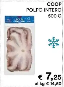Coop COOP POLPO INTERO 500 G offerta