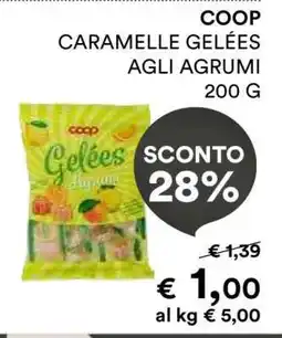 Coop COOP CARAMELLE GELEES AGLI AGRUMI 200 G offerta