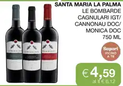 Coop SANTA MARIA LA PALMA LE BOMBARDE offerta