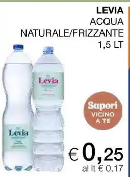 Coop LEVIA ACQUA NATURALE/FRIZZANTE 1,5 LT offerta