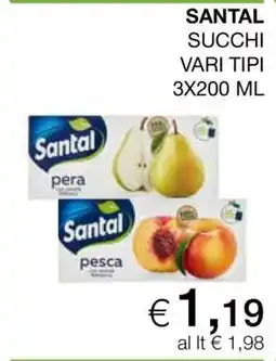 Coop Santal Succhi Vari Tipi offerta