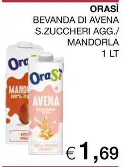 Coop ORASÌ BEVANDA DI AVENA S.ZUCCHERI AGG./MANDORLA offerta