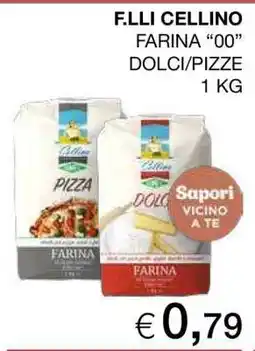 Coop F.LLI CELLINO FARINA 00 DOLCI/PIZZE 1 KG offerta