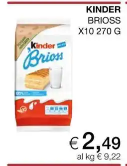 Coop Kinder Brioss offerta