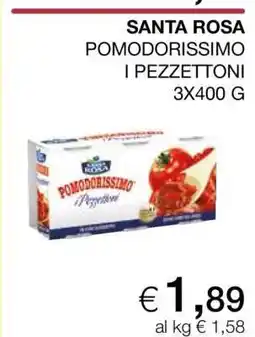 Coop SANTA ROSA POMODORISSIMO I PEZZETTONI 3X400 G offerta