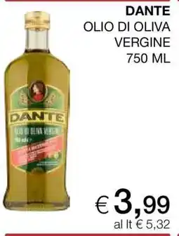 Coop DANTE OLIO DI OLIVA VERGINE offerta