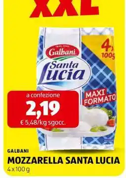 ALDI GALBANI MOZZARELLA SANTA LUCIA offerta