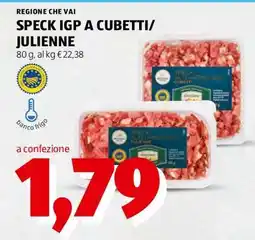 ALDI SPECK IGP A CUBETTI/JULIENNE offerta