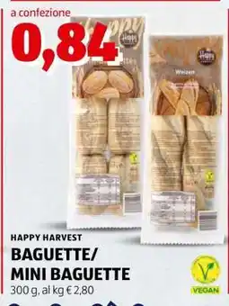 ALDI HAPPY HARVEST BAGUETTE/MINI BAGUETTE offerta