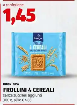 ALDI BUON' ORA FROLLINI 4 CEREALI offerta
