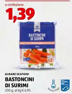 ALDI ALMARE SEAFOOD BASTONCINI DI SURIMI offerta