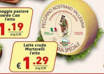 Ipercarni Pecorino offerta