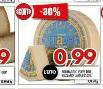 MA Supermercati Formaggio offerta