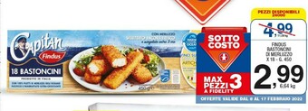 Sigma 18 bastoncini con 100% filetti di merluzzo 450 g(ml) offerta