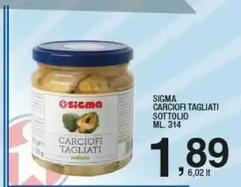 Sigma Sigma - carciofi tagliati sottolio 320 g(ml) offerta