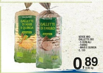 Gallette bio 5 cereali / farro / mais e quinoa