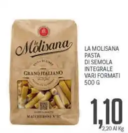 Supermercati Piccolo La Molisana pasta di semola integrale offerta