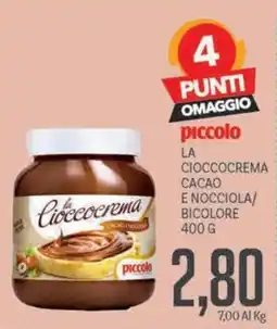 Supermercati Piccolo La Cioccolata Cacao e Nocciola Bicolore Piccolo offerta