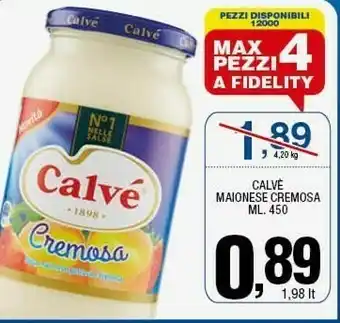 Sigma E maionese cremosa 450 g offerta