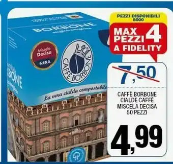 Sigma Cialde caffè miscela decisa 50 pezzi offerta