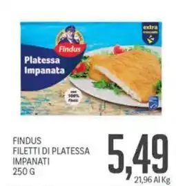 Supermercati Piccolo Findus filetti di platessa impanati offerta