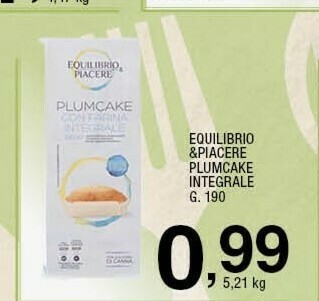 Sigma Equilibrio & piacere plumcake integrale offerta